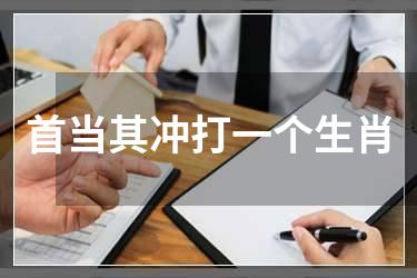 首当其冲打一个生肖