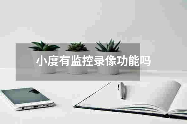 小度有监控录像功能吗