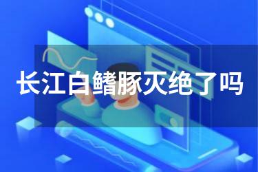 长江白鳍豚灭绝了吗