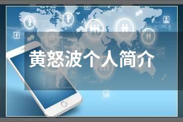 黄怒波个人简介