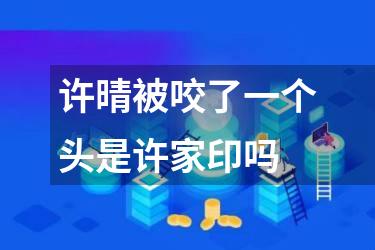 许晴被咬了一个头是许家印吗