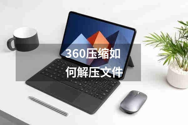 360压缩如何解压文件