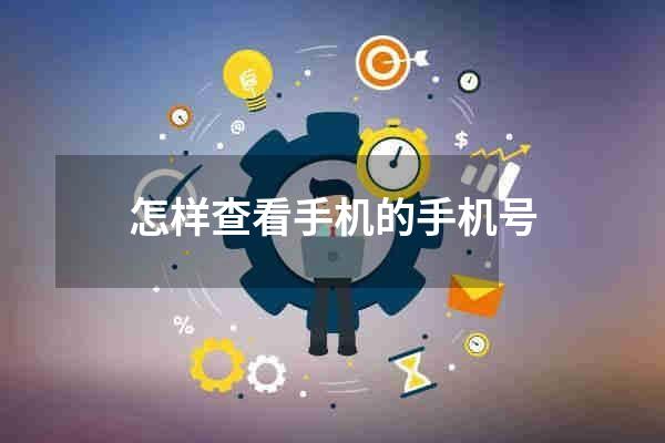 怎样查看手机的手机号