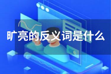 旷亮的反义词是什么