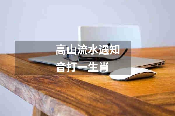 高山流水遇知音打一生肖