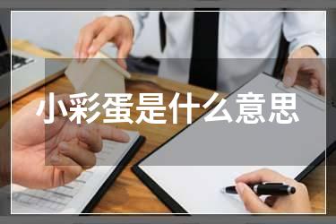 小彩蛋是什么意思