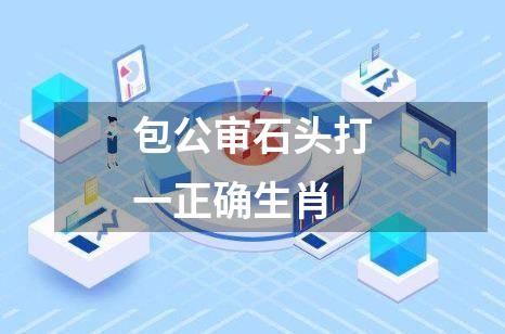 包公审石头打一正确生肖