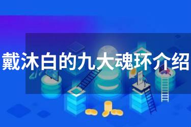 戴沐白的九大魂环介绍
