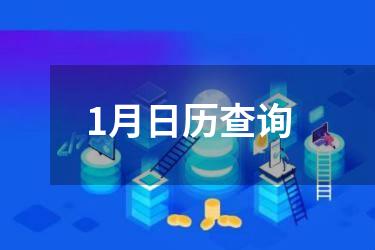 1月日历查询
