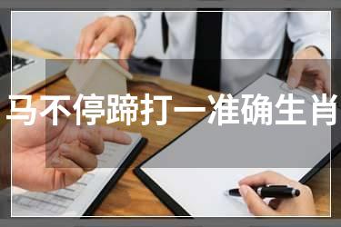 马不停蹄打一准确生肖