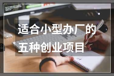 适合小型办厂的五种创业项目